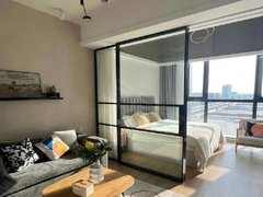 泸州江阳华润万象汇（押一付一）万象汇单身公寓出租，民用水电气，拎包入住出租房源真实图片