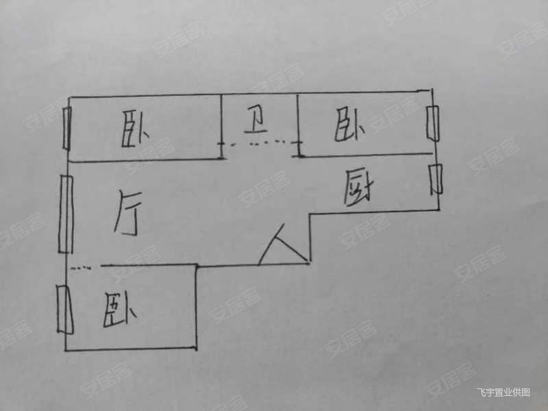 吉粮康郡3室2厅1卫110㎡南北49.5万