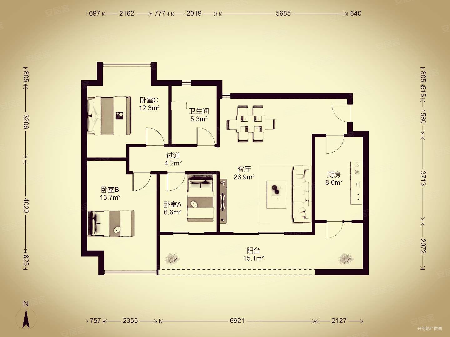 小高层洋房隆鑫花漾汇房源采光好南北通透