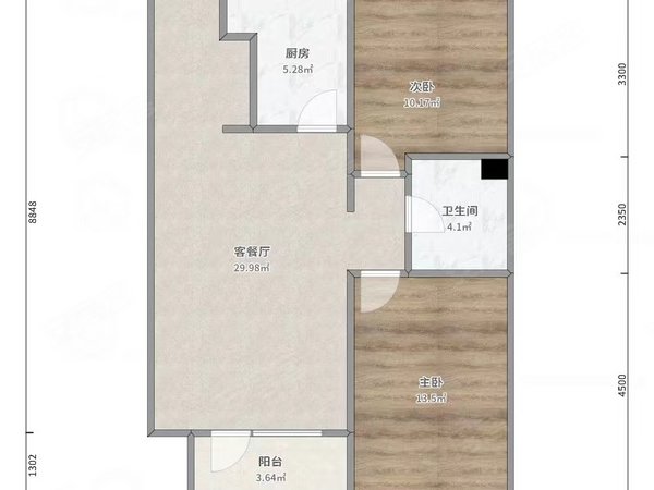 实图实价省人民医院金秋医院五爱市场精装两室随时看房