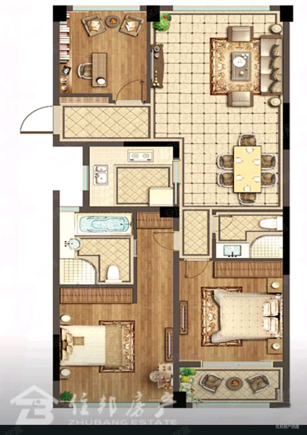 新街地铁口郡望府三房好楼层免营业税看房方便
