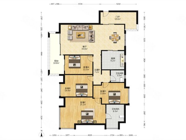 广州番禺亚运城亚运城天誉全屋家电齐全 精装修 拎包入住 亚运城天誉