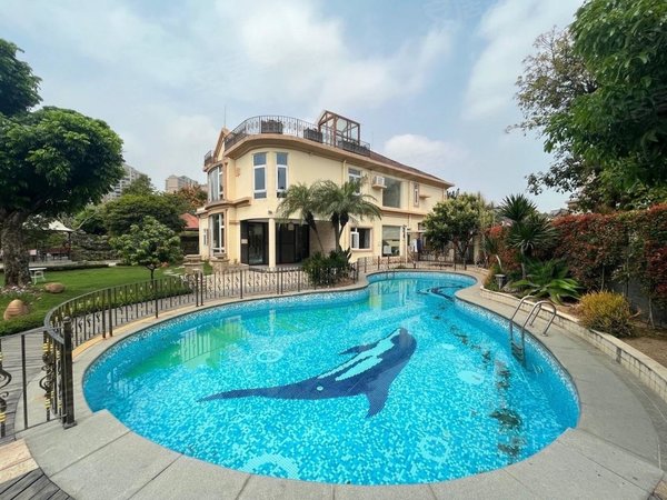 广州雅居乐租房,雅居乐独栋别墅 700方花园带泳池 可直播带货 办公