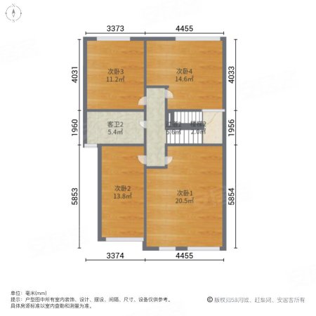 麓谷锦园(别墅)7室2厅3卫274.9㎡南450万