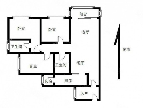 房子户型方正,是毛坯房,性价比高,看房有钥匙,汇龙湾小区二手房,310万
