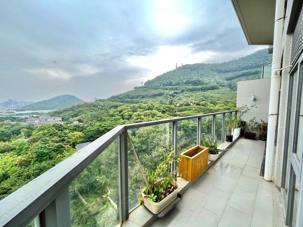 深圳南山桃源村十五峯花园高层看山景大阳台 两房两卫 精装修 家具