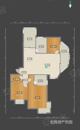 中鼎豪园3室2厅2卫128.24㎡南750万