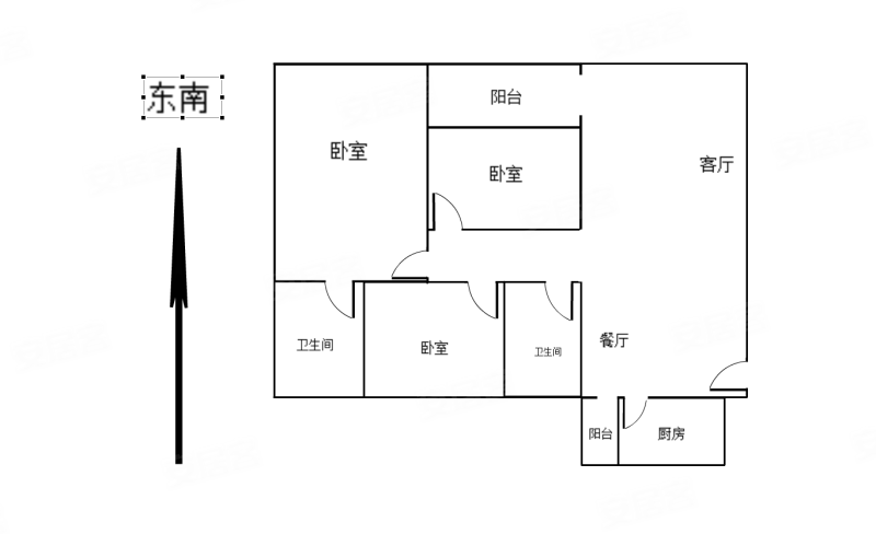 樱雪名苑3室2厅2卫129.86㎡南143万