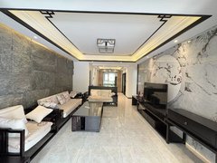 廊坊安次龙河高新区出租 紫晶苑洋房 1楼带院新中式装修 中央空调出租房源真实图片