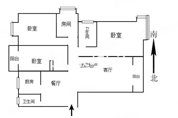 君临天下4室2厅2卫127㎡南北53万