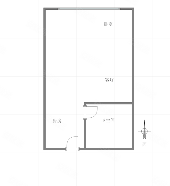 长安丽都1室0厅1卫32.62㎡南32万