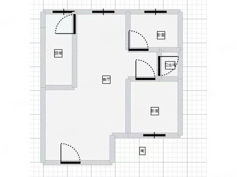 居然嘉园2室1厅1卫84㎡南北55万