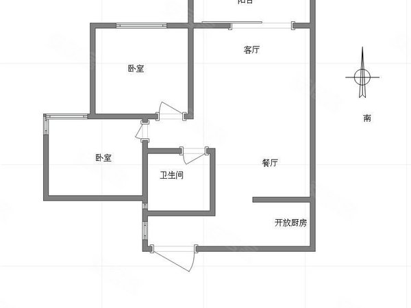 【多图】锦冠明珠,杨家坪租房,杨家坪精装两房 带外阳台 出门即公交站