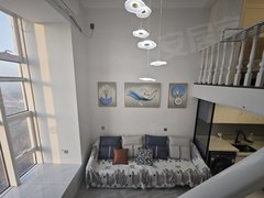 鹤壁淇滨朝歌里恒大名都，一室精装上下两层，可随时看房临致远龙门大厦壹号城邦出租房源真实图片