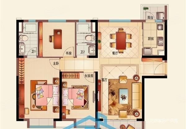 白鹭湾133平精装大三室120万,碧桂园白鹭湾(东区)二