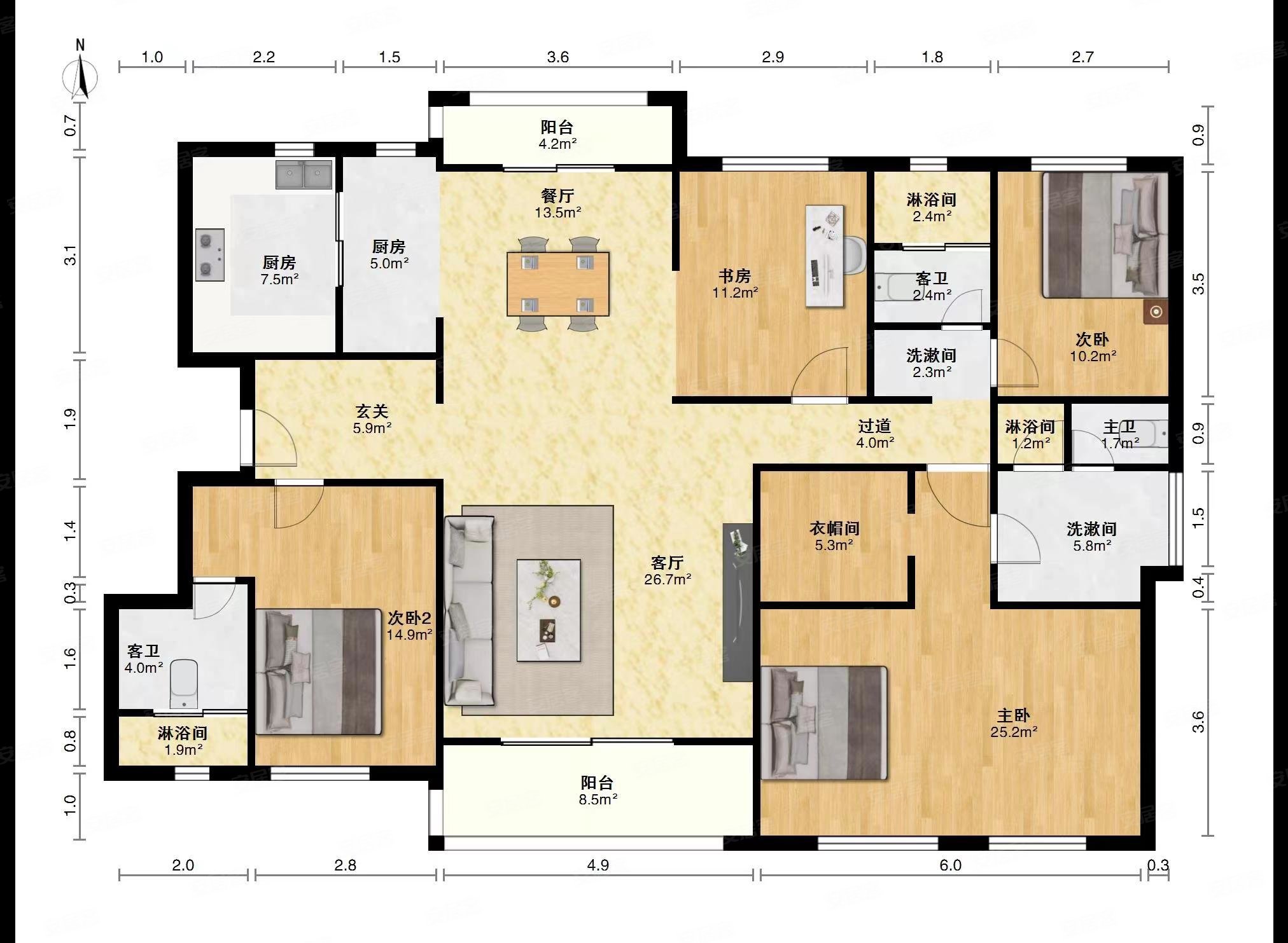 猛价35万183平大平层正荣紫阙台精装有钥匙