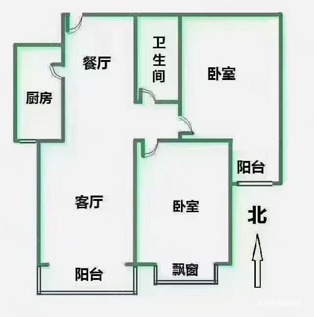 大红门锦苑小区(A区)2室2厅2卫100㎡南北360万