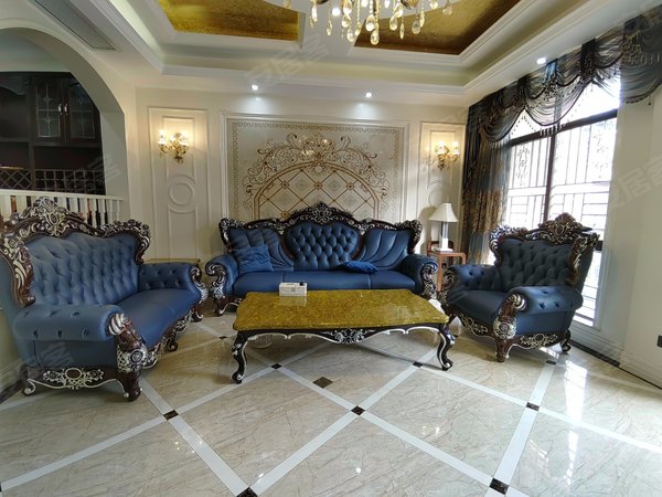 南站新城租房,豪华别墅区,带小花园温馨小窝居,随时看房,欧式装修家具