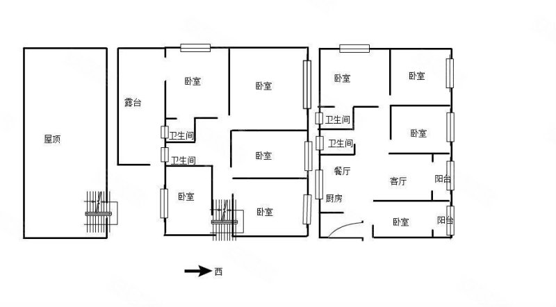 顺城豪庭7室3厅4卫352.61㎡南北1180万