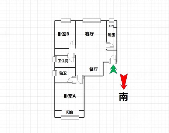 郭公庄幸福家园(西区)2室2厅2卫97.11㎡南北358万