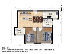 青岛城阳夏庄水青花园(一期) 2室1厅1卫 1300.0元 电梯房出租房源真实图片