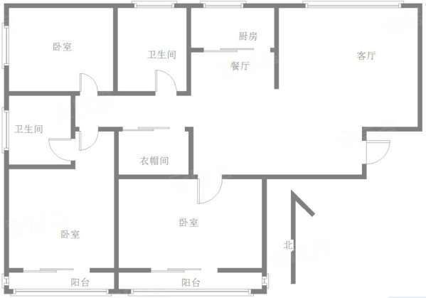 永基城3室2厅2卫167.36㎡南115万