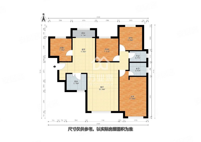 桃源居 新出精装四室 南北通透 新小区 临近  地铁 急售