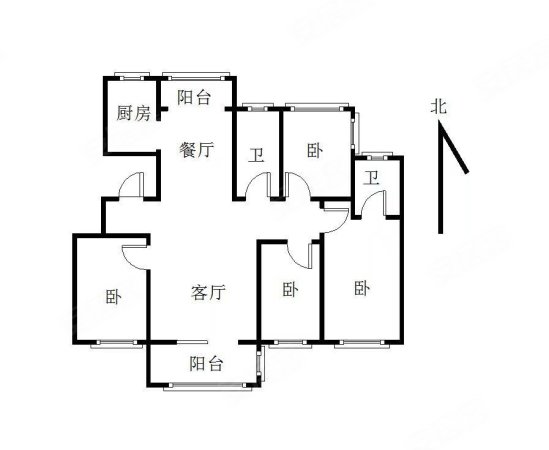 美的梧桐庄园4室2厅2卫136㎡南北102万