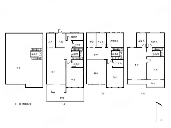 紫薇永和坊(别墅)5室3厅4卫403.57㎡南北1450万