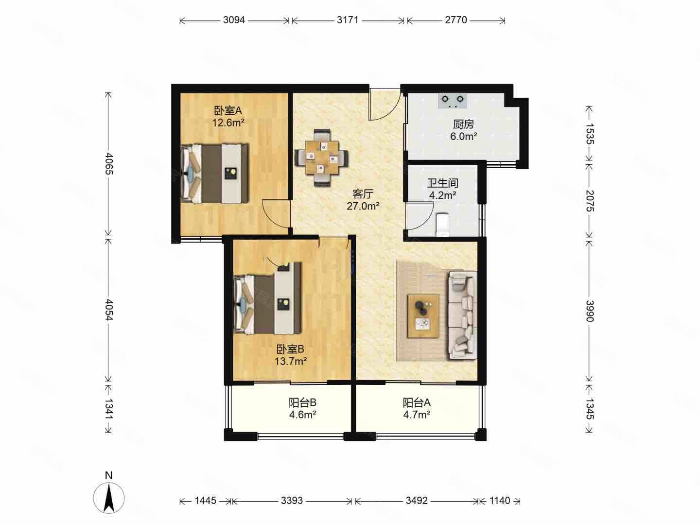 观澜华庭2室1厅1卫8748平米21800万元