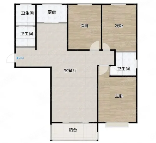丰泽园 板楼 双卫生间 有电梯 产权清晰 明厨明卫