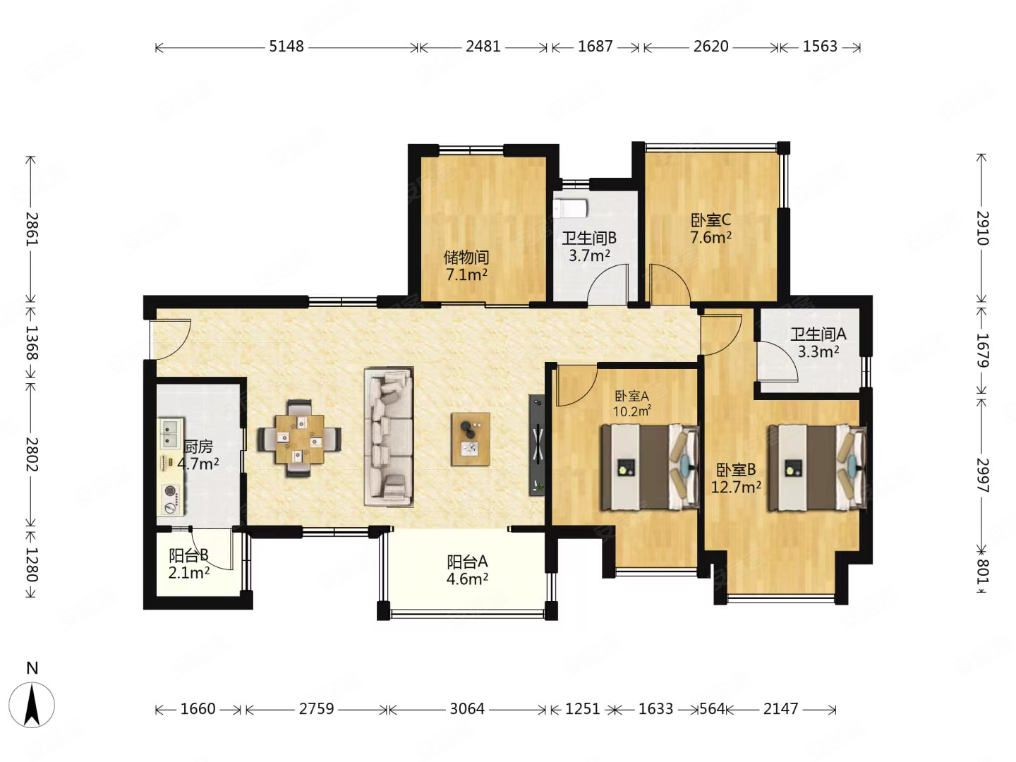 地铁口吾悦广场套四双卫对中庭楼层好配套成熟可刀