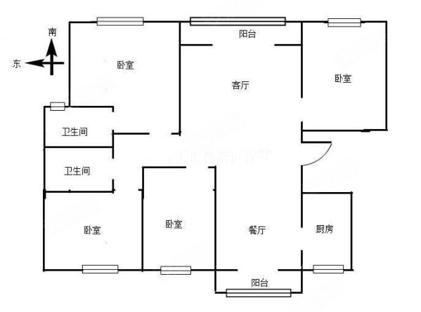 上海公馆(梁园)4室2厅2卫142㎡南北84.5万