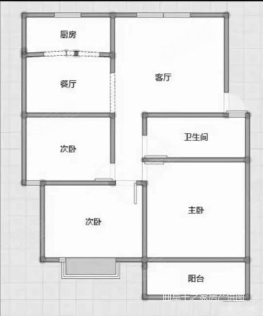 华沁苑(一期)3室2厅1卫124㎡南北62万