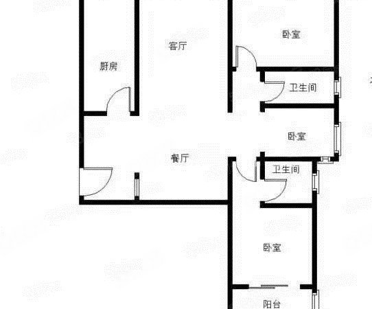 威特天元广场初次出租精装三室家电齐全拎包入住新闻大厦