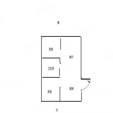 金色8里城(北区)2室2厅1卫71.02㎡南北54万