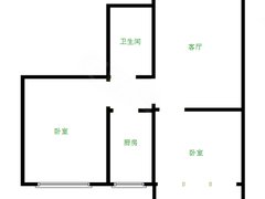青岛市北兴隆路百通兴隆家园 2室1厅1卫  电梯房 82平米出租房源真实图片