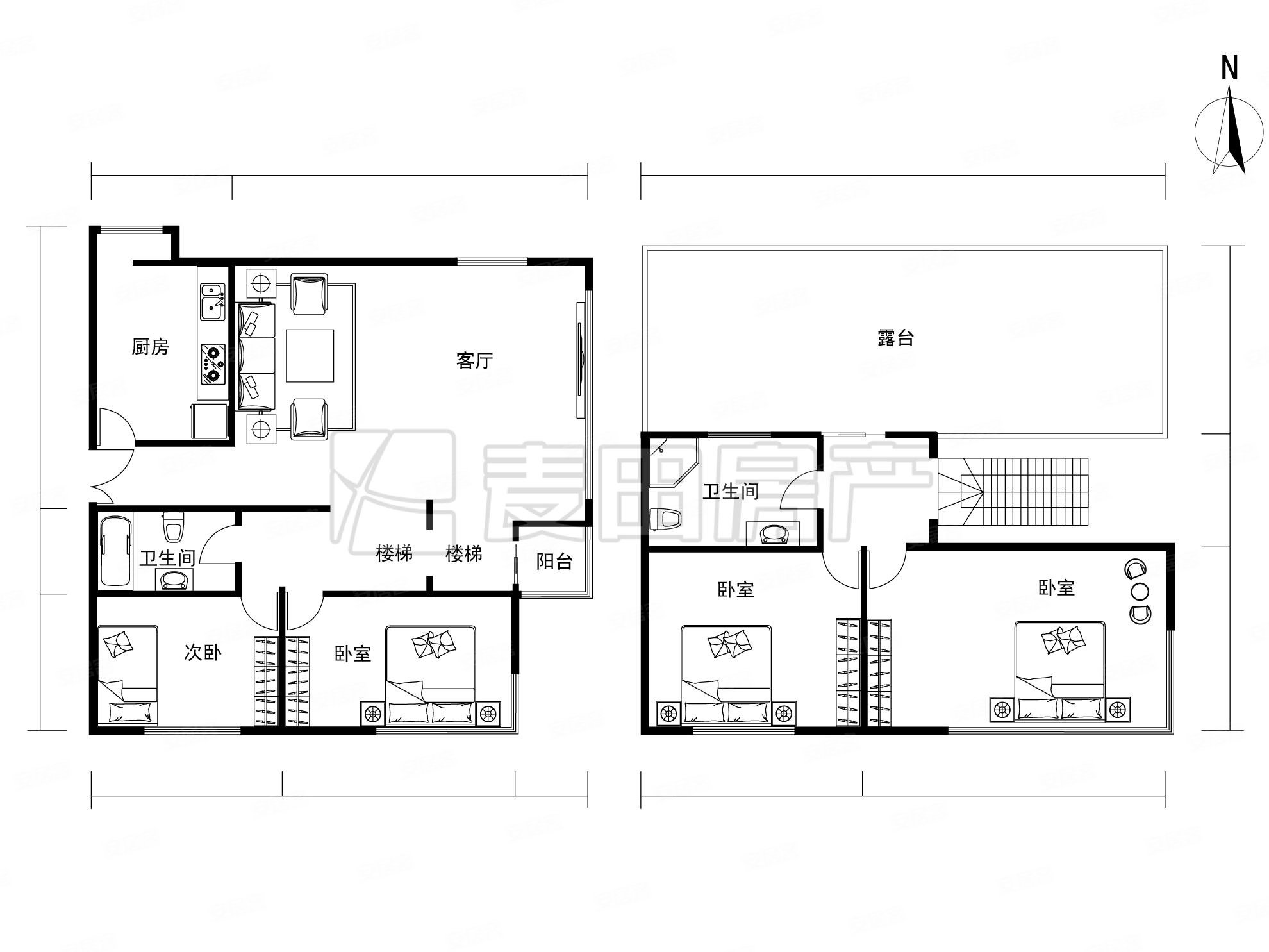 博雅西园3室2厅2卫183㎡南北1498万