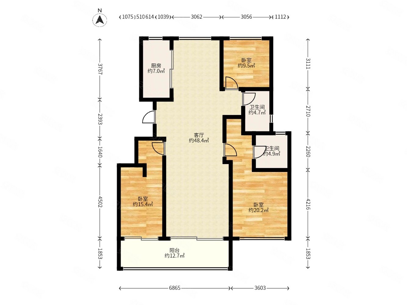 绿城江南里满五南北通透次新房双卫格局带电梯