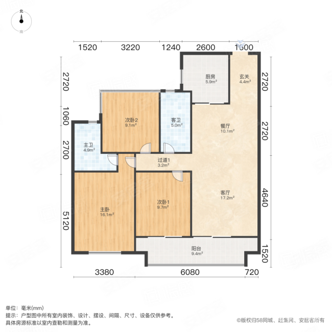 安阳碧桂园玖彰户型图图片