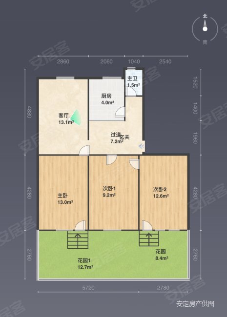 陕西交通职业技术学院家属院(明珠巷)3室1厅1卫79.44㎡南北75万