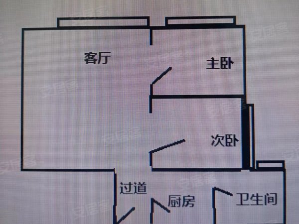 广州海珠新港西愉景雅苑愉景雅苑 2 房 55 方出租房源真实图片