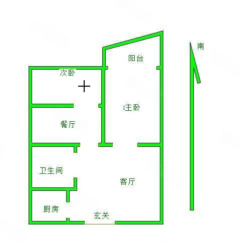 中威国际公寓2室2厅1卫85.97㎡南49万