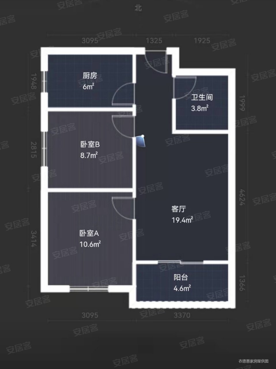 孟庄路小区2室1厅1卫78㎡南132万