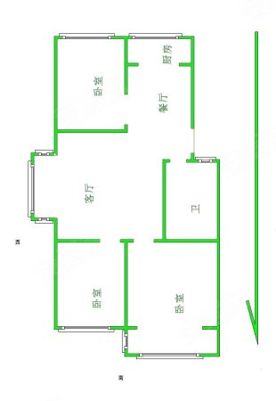 广厦都市阳光花园3室2厅1卫90.7㎡南北64万