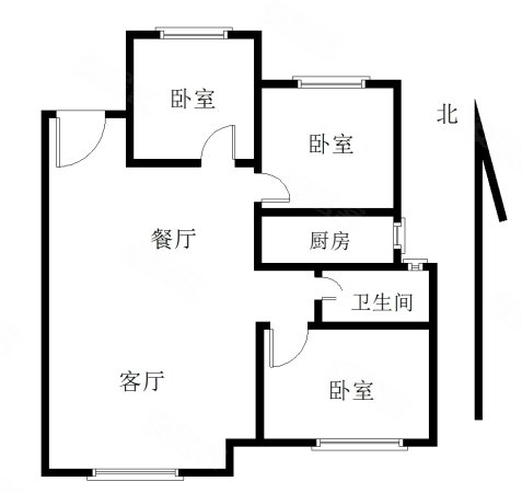 上善颐园芷菱苑3室2厅1卫98.46㎡南北118万