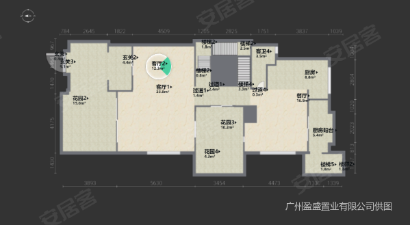 新世界棕榈园(别墅)8室3厅5卫500㎡南北6500万