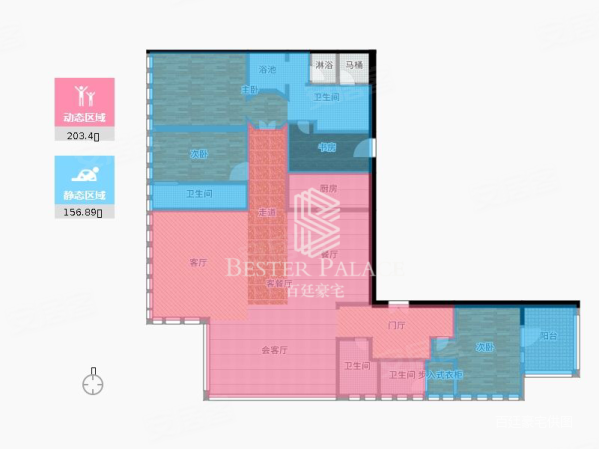 保利ONE563室3厅4卫366.03㎡西南5500万