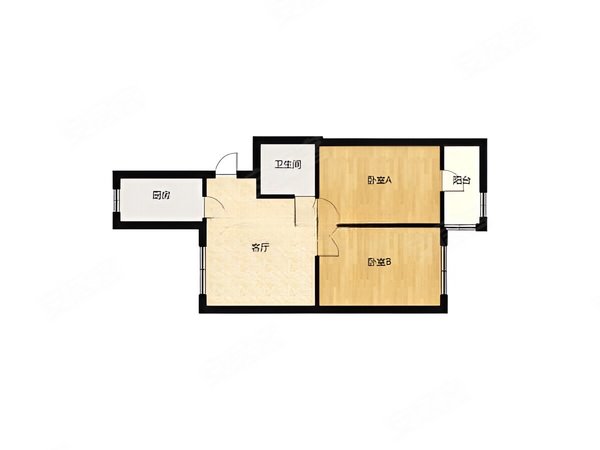 绍兴镜湖洋江西路曲屯家苑(西区)曲屯家苑(西区) 2室1厅1卫 65平 南北