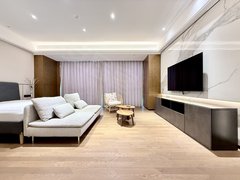 郑州郑东新区北龙湖已做消杀清扫 金融岛上湖景房 落地窗一居室 中央空调地暖出租房源真实图片
